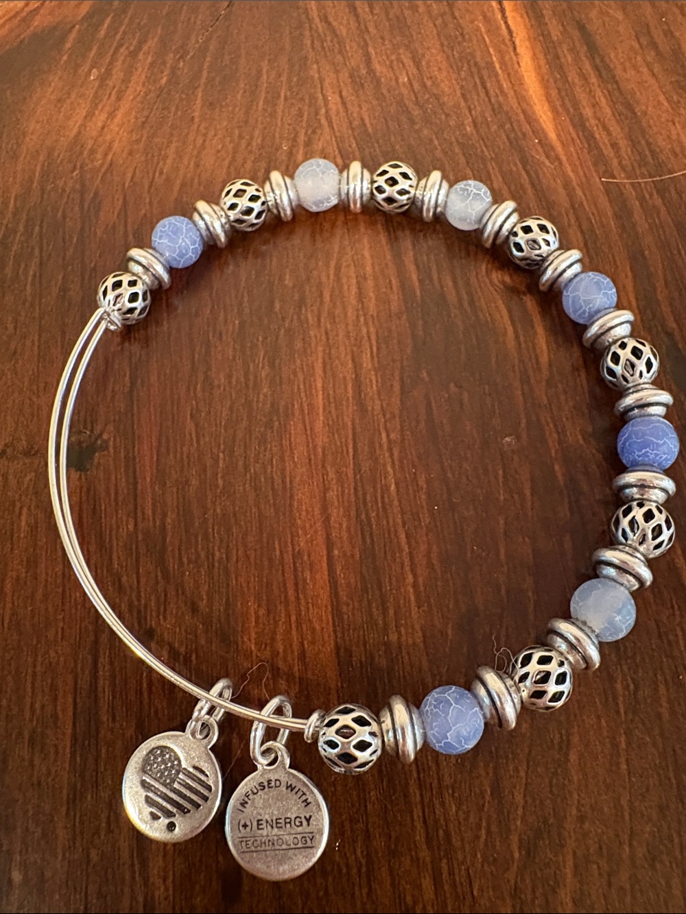 Alex and Ani Expandable Beaded Wire Bangle Bracelet